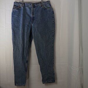 Vintage Levis 522 Jeans Womens 22 M Blue Tapered Fit USA Made Cotton Denim